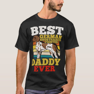 T-shirt Pitbull Daddy Chien Papa Fête des pères Retro 1