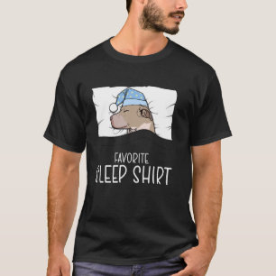 T-shirt Pitbull de chemise de nuit préférée, chien Pitbull