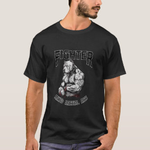 T-shirt Pitbull de MMA Cool - Pitbull de combat en cage