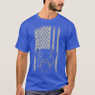 T-shirt Pitbull Dog American Pit Bull USA Flag Premium T-S