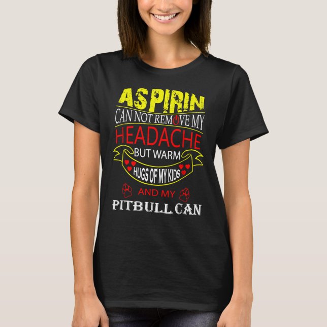 T-shirt Pitbull Drôle Pour Pit Bull Chien Aimant Maman Pap (Devant)
