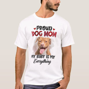 T-shirt Pitbull Fier Chien Maman Jamais Mon Bébé Est Mon T