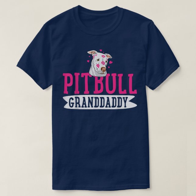 T-shirt Pitbull Granddaddy Pit Bull Terrier Chien Pibble G (Design devant)