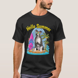 T-shirt Pitbull Hello Summer Chien vacances 2022