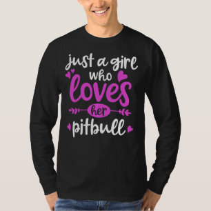 T-shirt Pitbull Juste Une Fille Qui Aime Son Pitbull