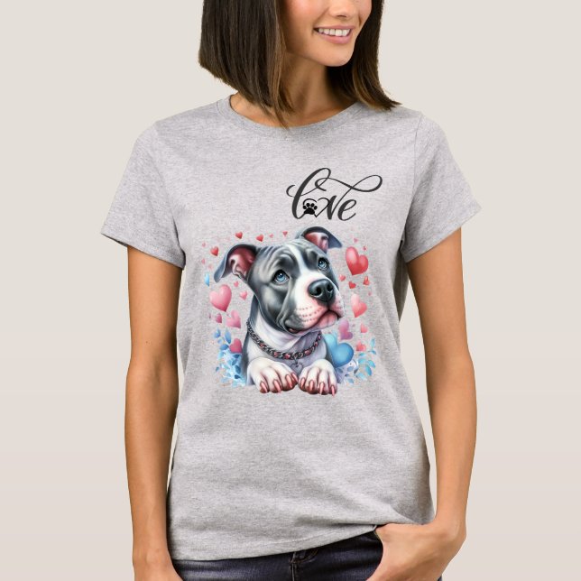 T-shirt Pitbull Love (Devant)