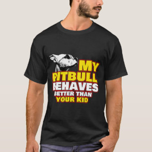 T-shirt Pitbull Maman Chien Pet Décal Collar Toit Pit Bull