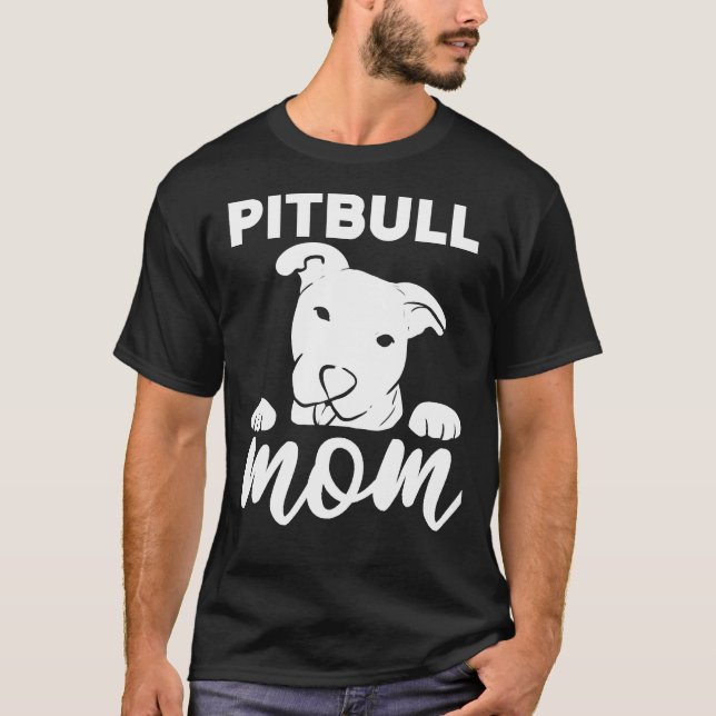 T-shirt Pitbull Maman Pitbull Maman (Devant)