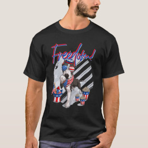 T-shirt Pitbull Merica Drapeau Américain 4 Juillet