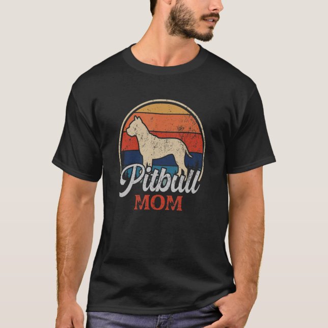 T-shirt Pitbull Mom (Devant)