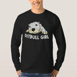 T-shirt Pitbull pour les filles Animaux de chiens de chien