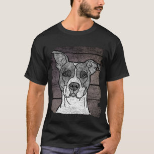 T-shirt Pitbull rustique