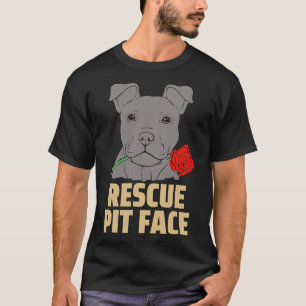 T-shirt Pitbull Secourt visage fâché mignon