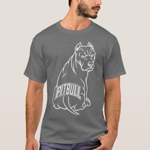 T-shirt Pitbull Tattoo, Pit Bull Dog Amateurs, I Love Dogs
