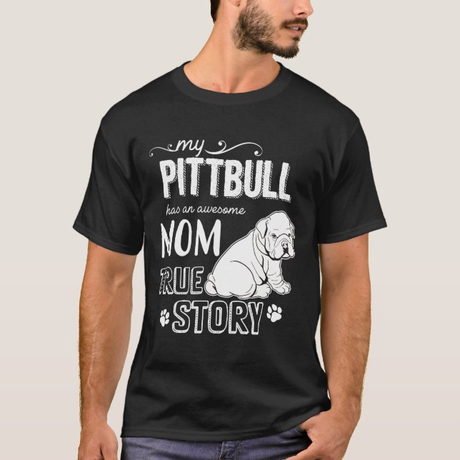 T-shirt Pitbull Tee pour le gosse qui a Angleterre Bull M (Devant)