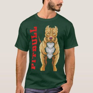 T-shirt Pitbull Terrier Chien Muscle Pit Bull Agressive