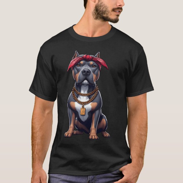 T-shirt Pitbullhe Rap Artist vintage (Devant)
