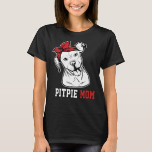 T-shirt Pittie Maman Pitbull Amoureux de les chiens Fête d