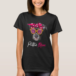 T-shirt Pittie Maman Pitbull Chien Fête des mères Femmes G