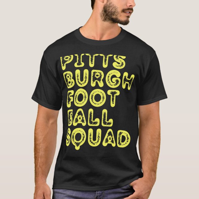 T-shirt Pittsburgh Football Squad Jour Sport Pgh Pa L (Devant)