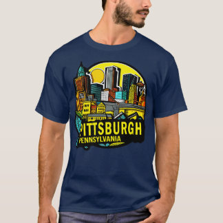 T-shirt Pittsburgh Pennsylvania Downtown Skyline