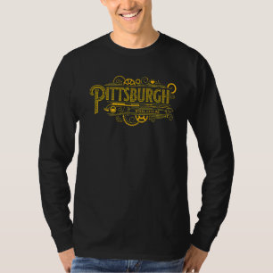 T-shirt Pittsburgh Pennsylvania Steel City 412 Accueil Vin