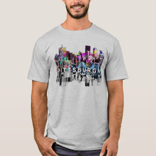 T-shirt Pittsburgh, Pennsylvanie en graffiti