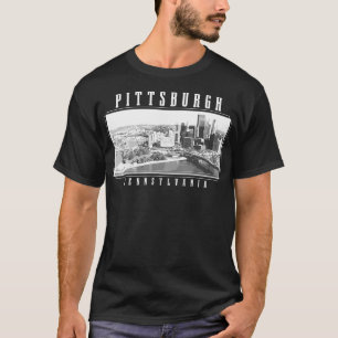 T-shirt Pittsburgh Pennsylvanie Vintage Skyline Pi Vintage