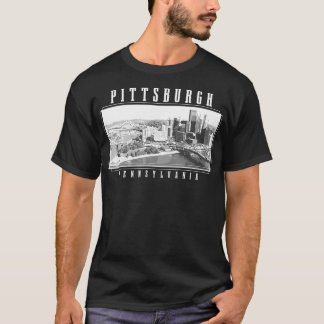 T-shirt Pittsburgh Pennsylvanie Vintage Skyline Pi Vintage