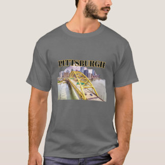 T-shirt Pittsburgh skyline et Fort Pitt Bridge