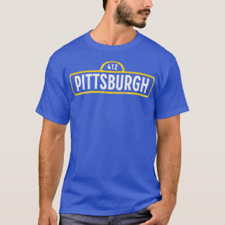 T-shirt Pittsburgh Street - 412 (2)
