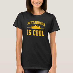 T-shirt Pittsburgh Yinz  Yinzer Ville d'Acier Skyline 412 