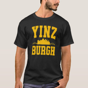 T-shirt Pittsburgh Yinz  Yinzer Ville d'Acier Toit 412 Mai