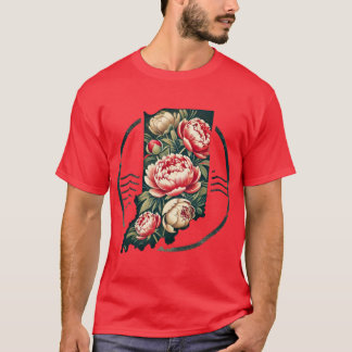 T-shirt Pivoines d'Indiana Post Oversized