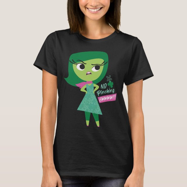 T-shirt Pixar In Out Disgust Ew Non (Devant)