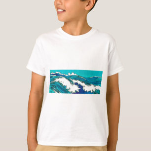 T-shirt PixDezines konen uehara vagues océaniques, 上 原