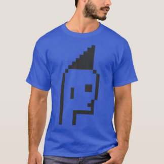 T-shirt Pixel Art Cool Mohawk noir sur blanc ToolCtypto NF