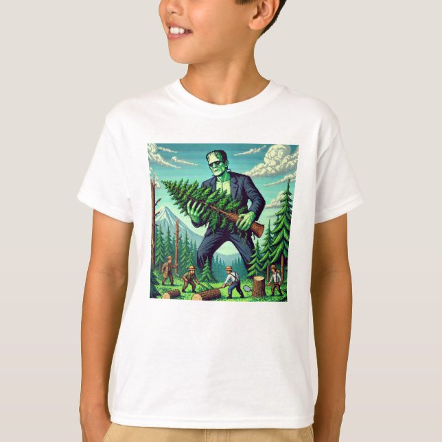 T-shirt Pixel Friends : Forest Protection -frankenstein #1 (Devant)