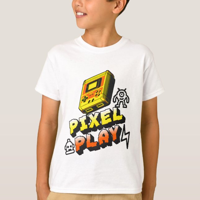 T-shirt "Pixel Play : Funny Retro Game Graphic (Devant)