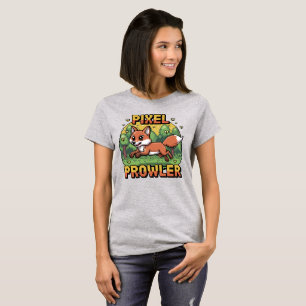 T-shirt Pixel Prowler - Renard de 16 bits