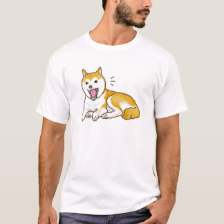 T-shirt Pixelart de Chien Shiba Inu