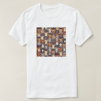 T-shirt Pixelated Digital Colorful Cats