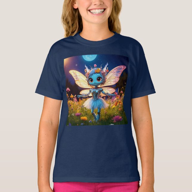 T-shirt Pixie Robot Ballerina Danser en Fleur sauvage (Devant)