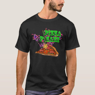 T-shirt Pizazz de pizza pour les hommes