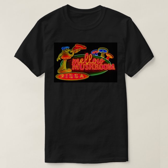 T-shirt Pizza aux champignons (Design devant)