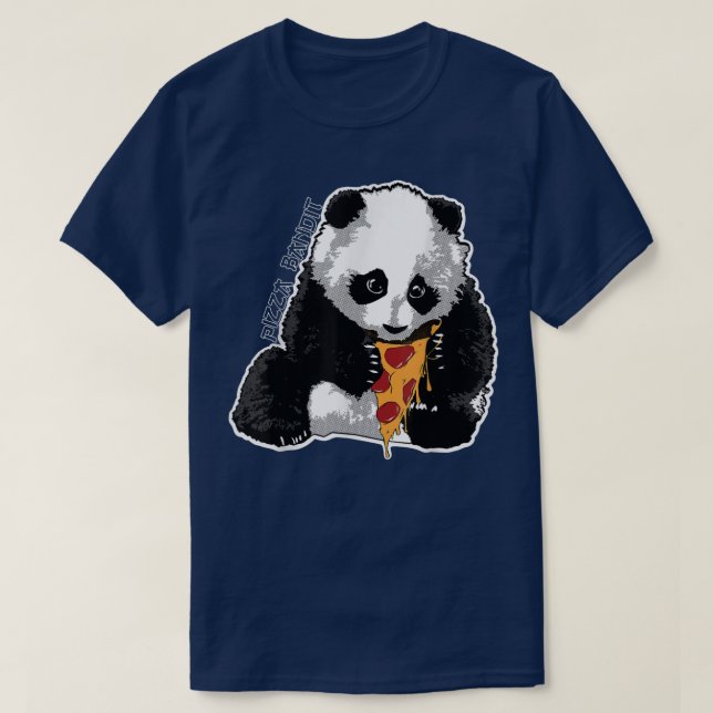 T-shirt Pizza Bandit Panda 14412994 (Design devant)