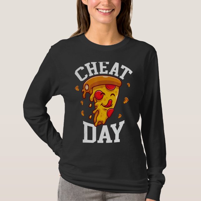 T-shirt Pizza Cheat Repas Pour Cheat Day Cheat Day (Devant)
