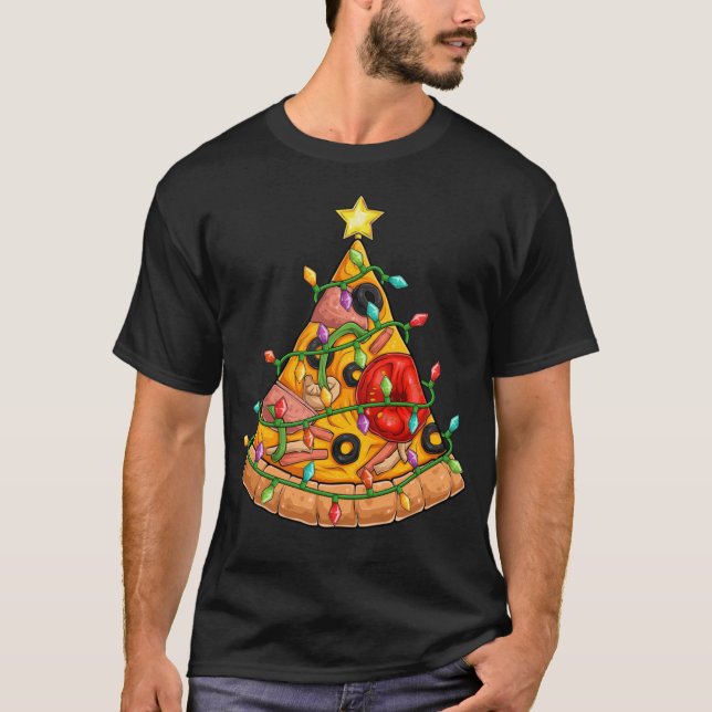 T-shirt Pizza Christmas (Devant)
