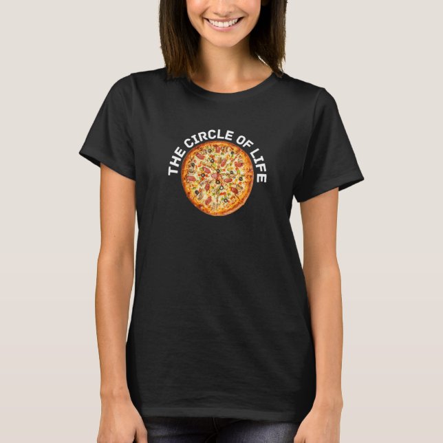 T-shirt Pizza Circle of Life Pizza (Devant)