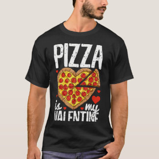 T-shirt Pizza Coeur Saint-Valentin Hommes Femmes Pepperoni